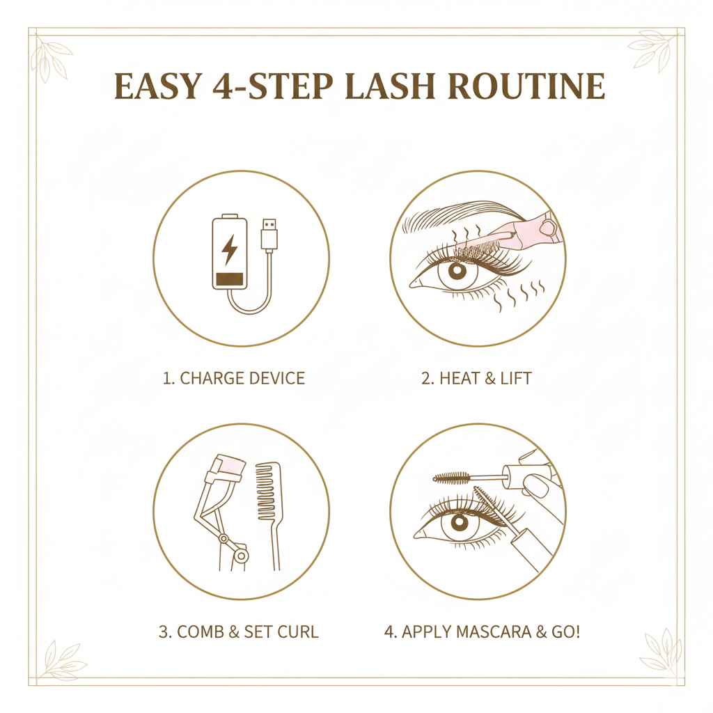 Rechargeable Heated Eyelash Curler