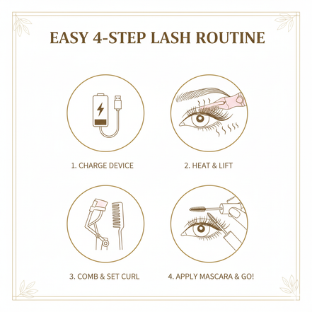 Rechargeable Heated Eyelash Curler