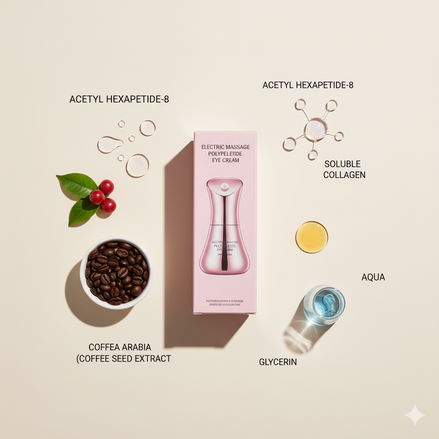 Electric massage eye cream for gentle hydration and delicate around the eyes