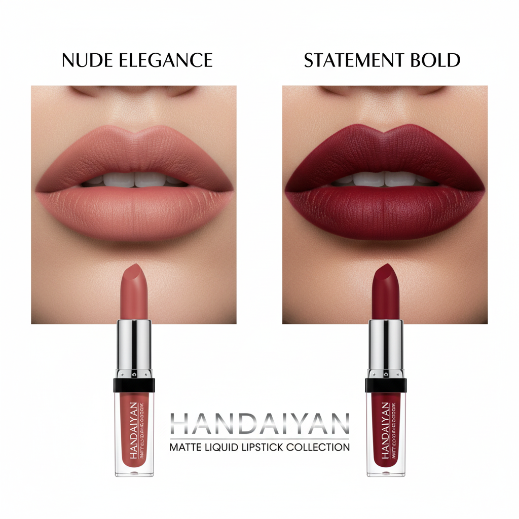Han Daiyan cross-border makeup 6 lipstick set genuine lip gloss waterproof non-fading non-stick Cup Matte Lip Glaze