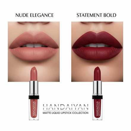 Han Daiyan cross-border makeup 6 lipstick set genuine lip gloss waterproof non-fading non-stick Cup Matte Lip Glaze