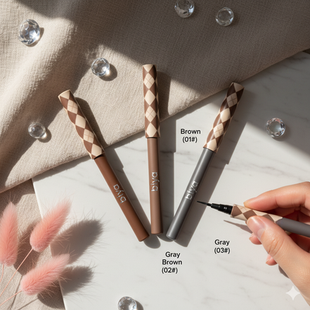 Biya water eyebrow pencil waterproof sweat-proof lasting not easy to decolorization natural wild eyebrow liquid very thin eyebrow pencil makeup wholesale