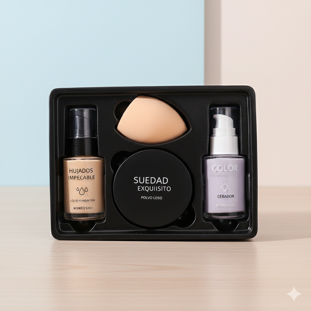 Honey bundle such as early Beauty Base makeup four-piece set of Foundation liquid isolation cream BB cream makeup front milk powder four-piece set