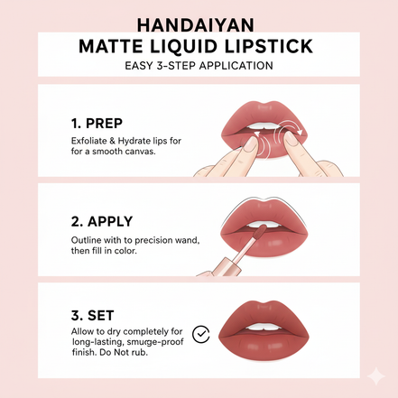 Han Daiyan cross-border makeup 6 lipstick set genuine lip gloss waterproof non-fading non-stick Cup Matte Lip Glaze
